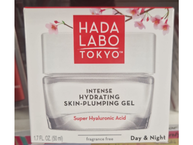 Hada Labo Tokyo Intense Hydrating Skin-Plumping Gel with Super Hyaluronic Acid, 1.7 fl oz/50 mL