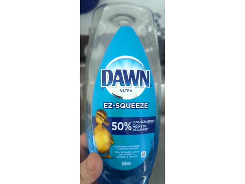 Dawn Ultra Ez-Squeeze Dishwashing Liquid, Original Scent, 22 fl oz/650 mL