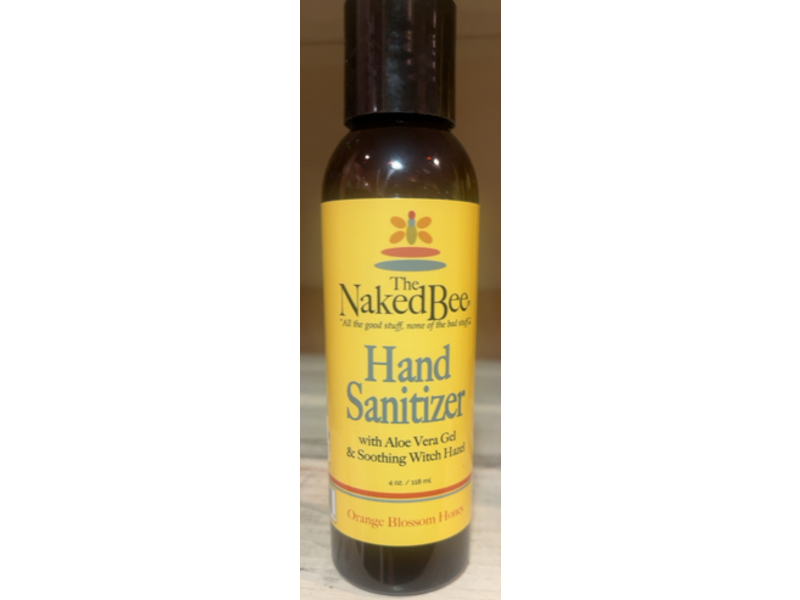 The Naked Bee Hand Sanitizer, Orange Blossom Honey, 4 oz/118 mL