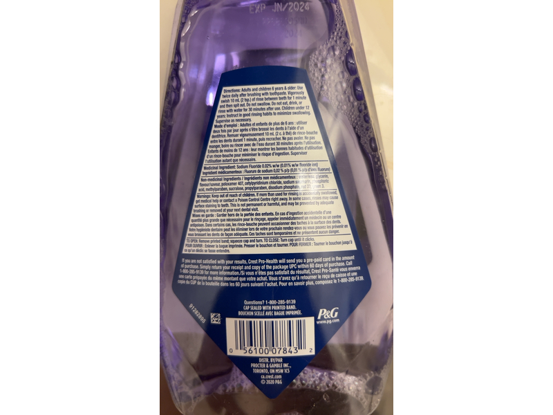 Crest Pro Health Advanced Mouthwash, Fresh Mint, 1 L