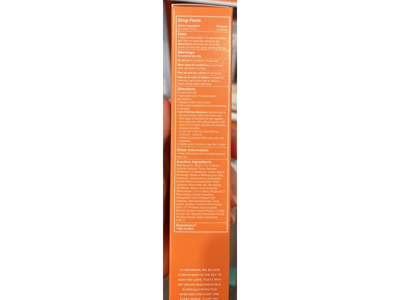 Naturium Dew-Glow Moisturizer Mineral Sunscreen, SPF 50, PA++++, 1.7 fl oz/50 mL