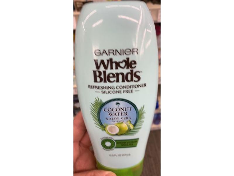 Garnier Whole Blends Conditioner, Coconut Water & Aloe Vera Extract, 12.5 fl oz / 370 mL