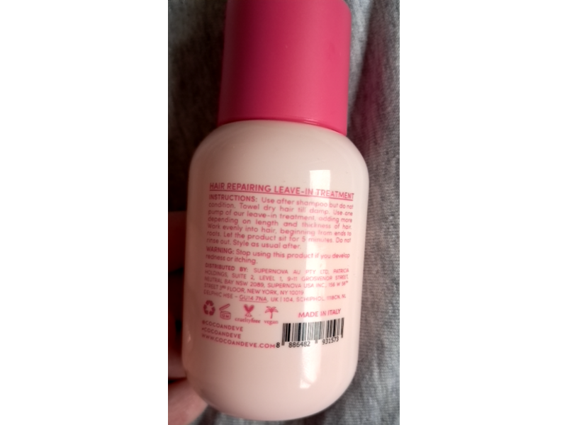 Coco & Eve Hair Repairing Leave-In Treatment, 1.69 fl oz/58 mL