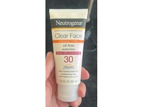 Neutrogena Clear Face Sunscreen, SPF 30, 3 fl oz/88 mL - thumbnail 2