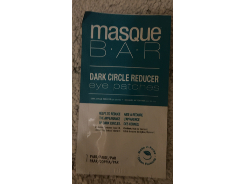 Masque Bar Dark Cricle Reducer Eye Patches, 5 Pair