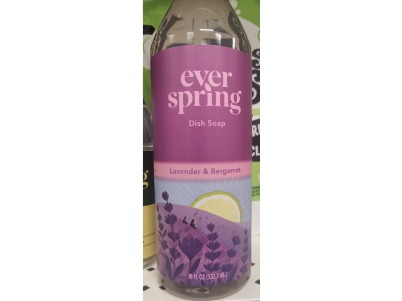 Everspring Dish Soap, Lavender & Bergamot, 18 fl oz/532.3 mL