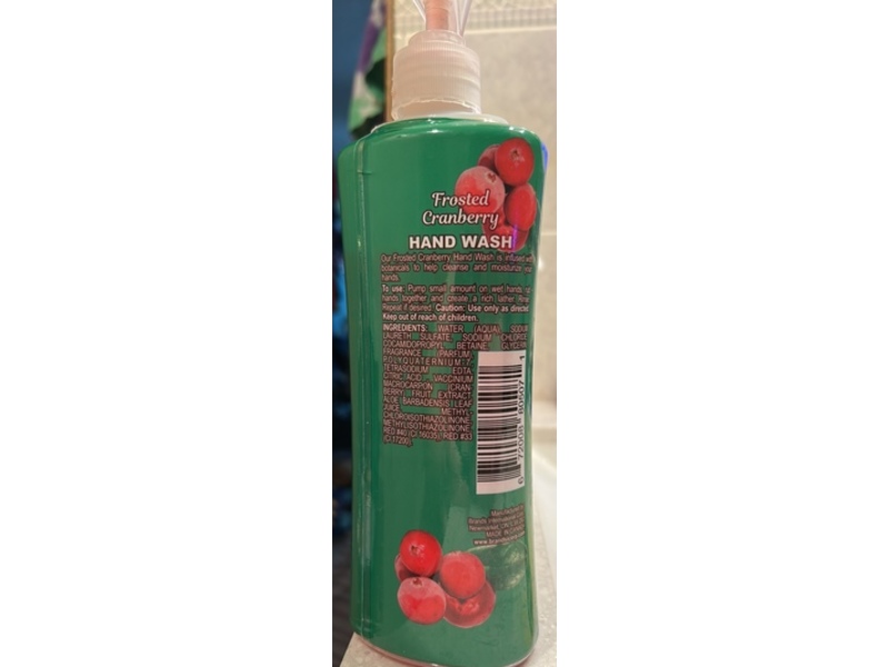 Brands Intl. Deep Cleansing Hand Wash, Frosted Cranberry, 18 fl oz/531 mL