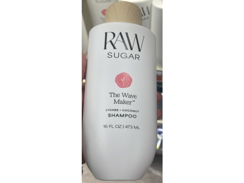 Raw Sugar The Wave Maker Shampoo, Lychee + Coconut, 16 fl oz/473 mL