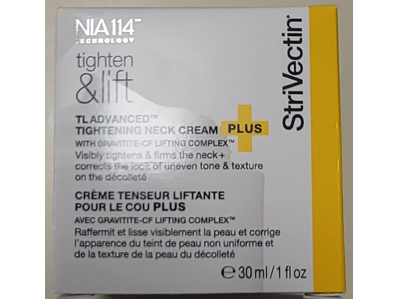 Strivection Tl Advanced Tightening Neck Cream, Tighten & Lift, 1 fl oz/30 mL