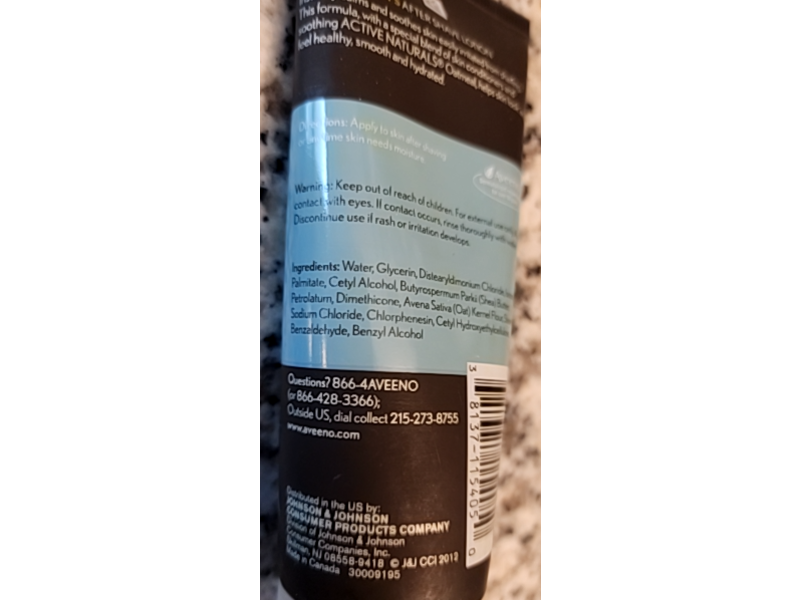 Aveeno Active Naturals After Shave Lotion, 3.4 fl oz/101 mL