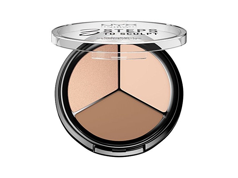 NYX Professional Makeup 3 Steps To Sculpt Face Sculpting Palette, Fair,0.18 oz/5 g