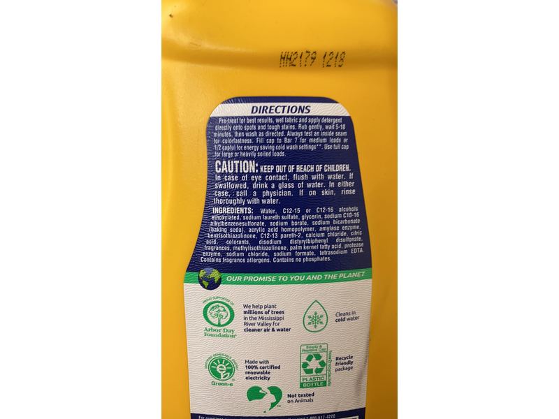 Arm & Hammer Plus OxiClean Liquid Laundry Detergent, Clean Meadow, 75 Loads, 118.1 fl oz