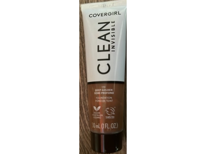 Covergirl Clean Invisible Foundation, 170 Deep Golden, 1 fl oz/30 mL