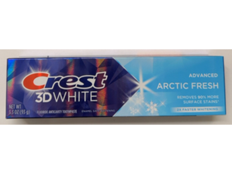 Crest 3D White Advanced Toothpaste, Arctic Fresh, 3.3 oz/93 g, Pack Of 3