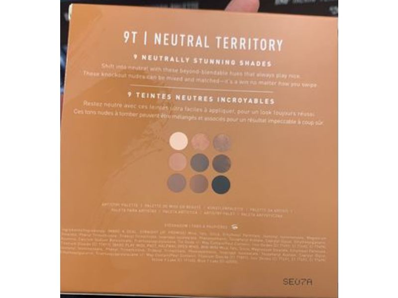 Morphe 9T Neutral Territory Artistry Palette, 0.39 oz/11.1 g