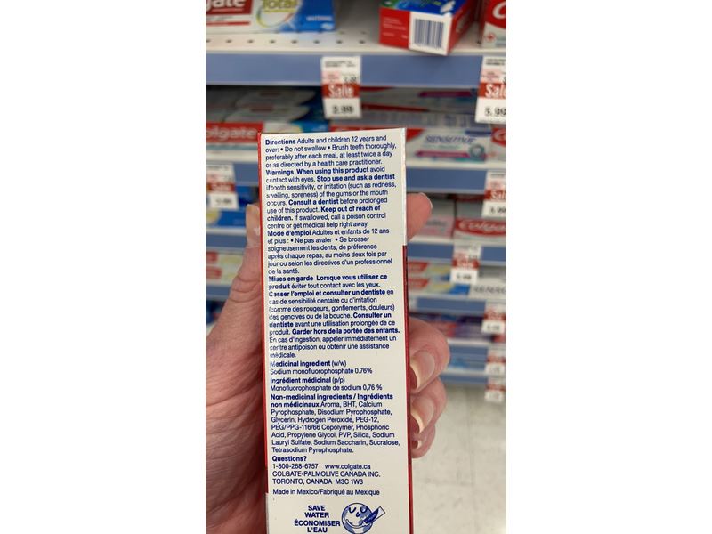 Colgate Optic White Toothpaste, Advance, 73 mL