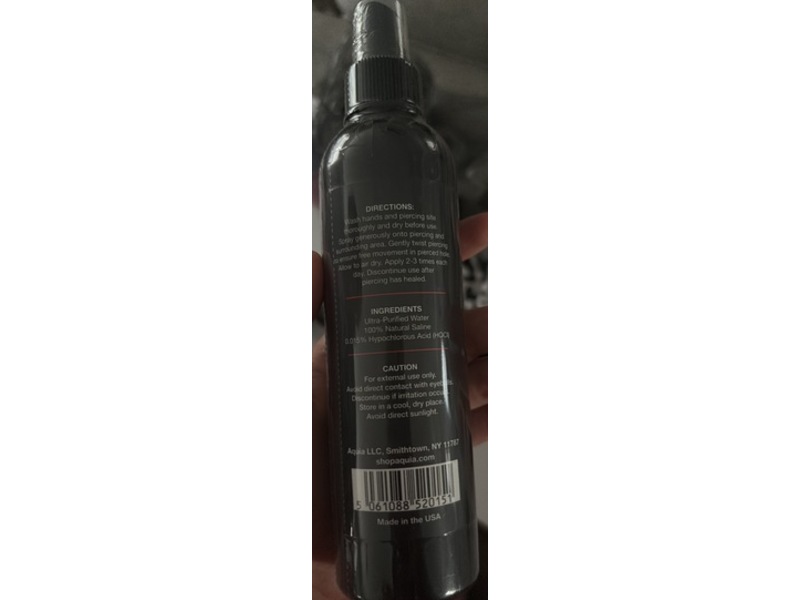 Aquia Piercing Aftercare Spray, 8 fl oz/236 mL