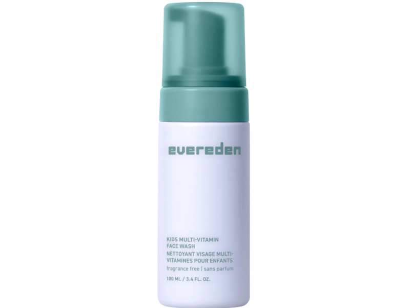 Evereden Kids Multi-Vitamin Face Wash, Fragrance Free, 3.4 fl oz/100 mL