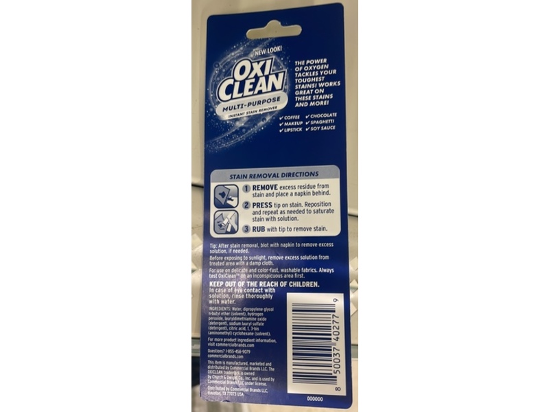 Oxi Clean Mini Instant Stain Remover, 0.24 fl oz/7 mL