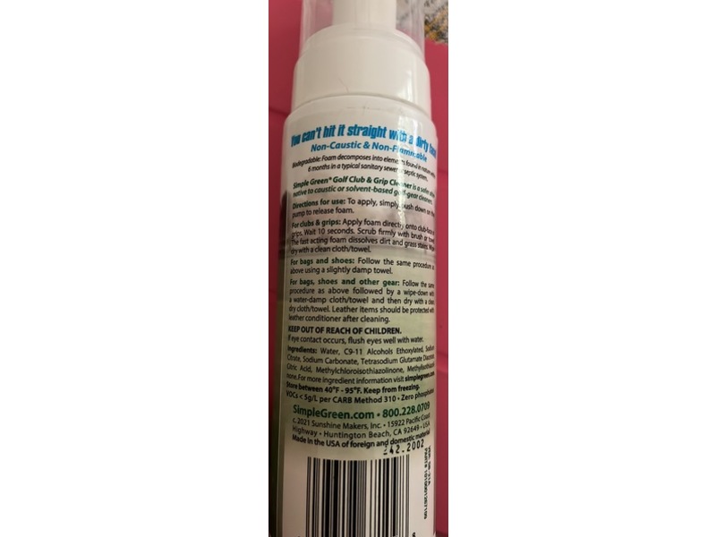 Simple Green Club Grip Cleaner, 7 fl oz/206 mL