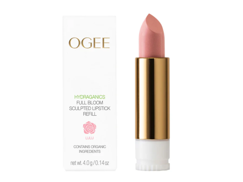 Ogee Hydraganics Full Bloom Sculpted Lipstick Refill, Lulu, 0.14 fl oz/4.0 g