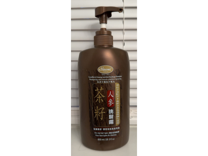 o'Naomi Camellia & Ginseng Anti-Hair Breakage Shampoo, 28.3 fl oz/800 mL