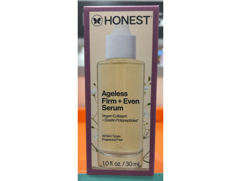 Honest Beauty Ageless Firm + Even Serum, 1.0 fl oz/30 mL