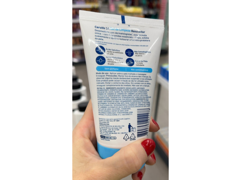 Cerave Sa Renewing Cleansing Gel, 5 oz/150 g