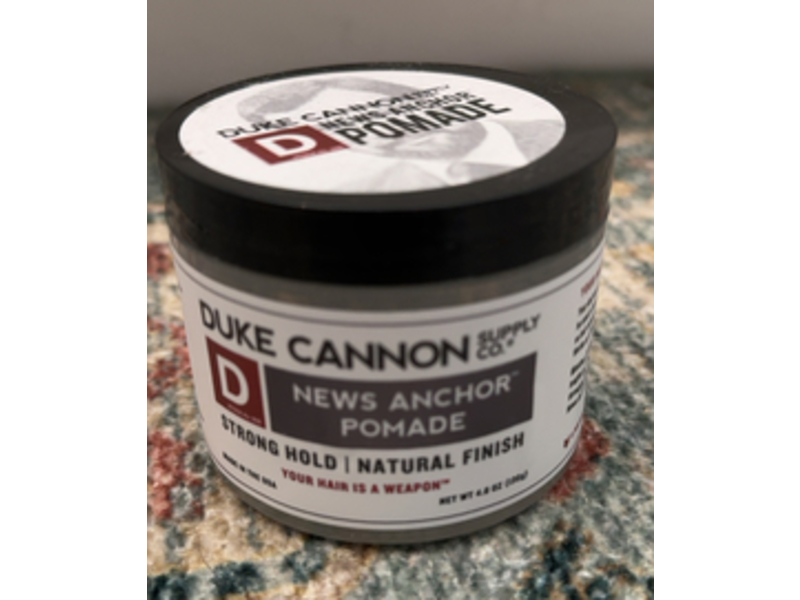 Duke Cannon Supply Co. Strong Hold News Anchor Pomade, 4.6 oz/130 g