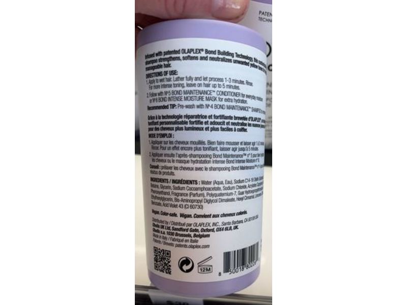 Olaplex No. 4P Blonde Enhancer Toning Shampoo, 8.5 fl oz (250 mL)