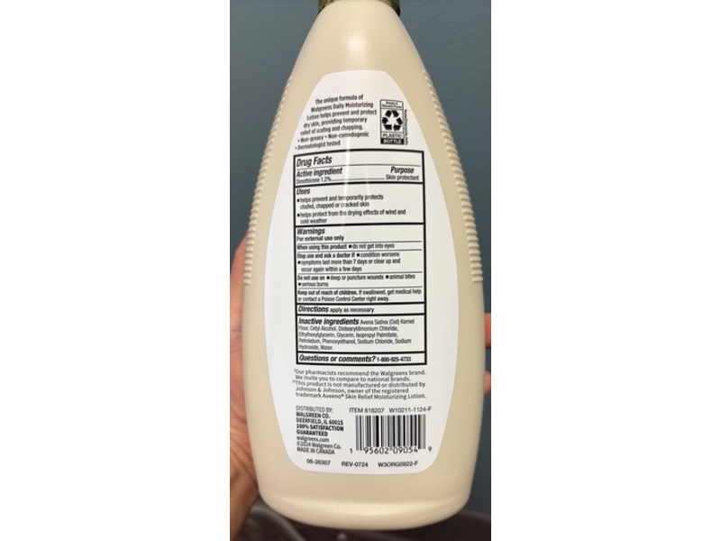 Walgreens Daily Moisturizing Lotion, 18 fl oz/532 mL
