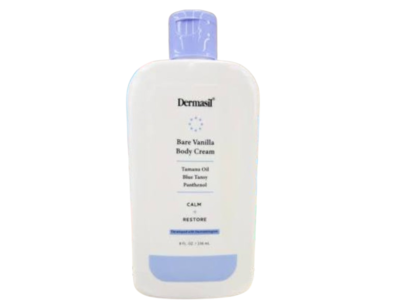 Dermasil Body Cream, Bare Vanilla, 8 fl oz/236 mL