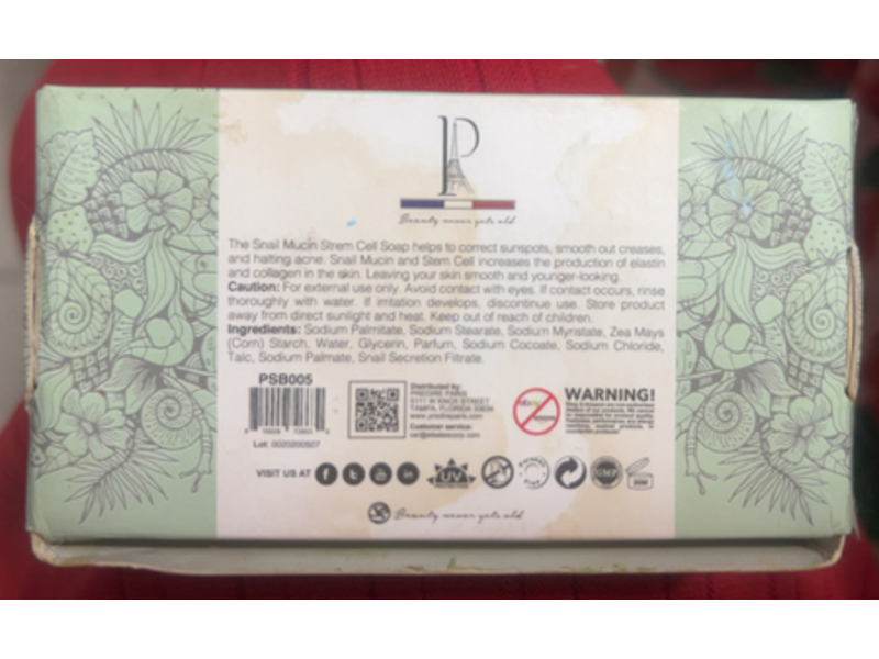 Predire Paris Snail Mucin Stem Cell Soap, 6.17 oz/175 g