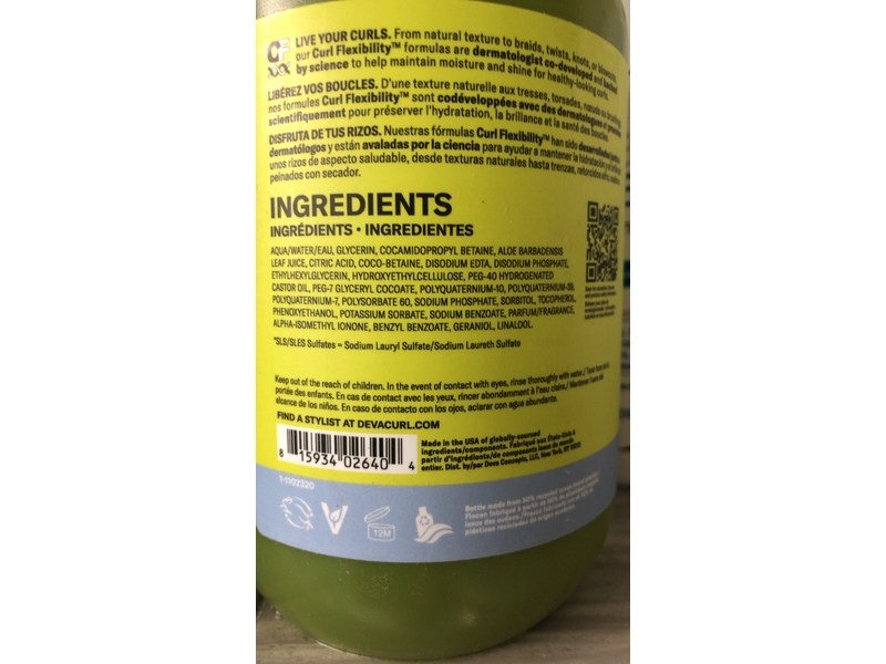 DevaCurl Low-Poo Original Mild Lather Cleanser, Green Oasis, 32 fl oz/946 mL