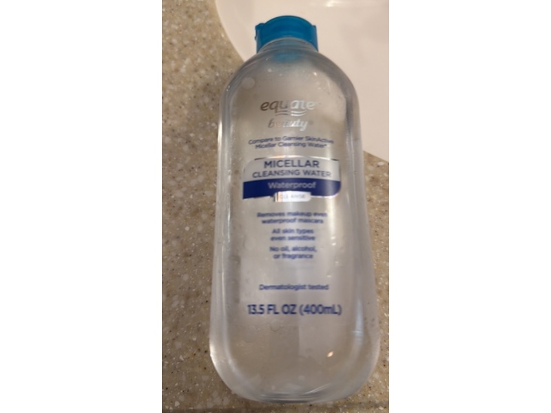 Equate Beauty Micellar Waterproof Cleansing Water, 13.5 fl oz/400 mL