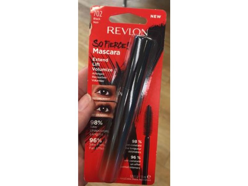 Revlon So Fierce Mascara, Extend Lift Volumize, 702 Black, 0.25 fl oz/75 ml