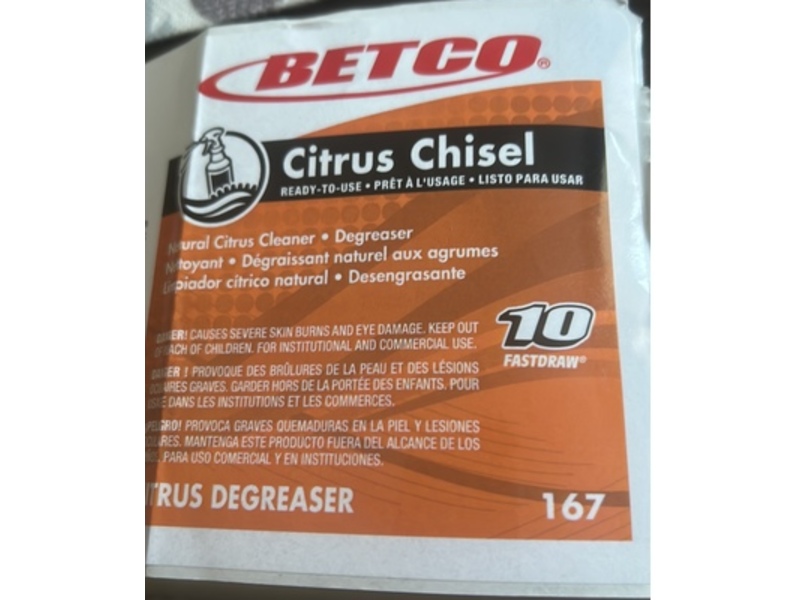 Betco Citrus Chisel Cleaner/Degreaser