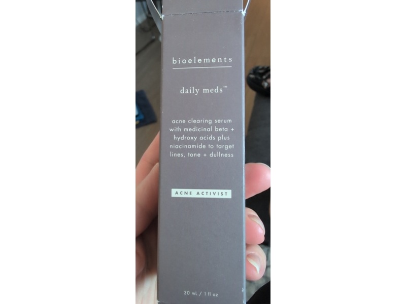 Bioelements Daily Meds Acne Clearing Serum, Acne Activist, 1 fl oz/30 mL