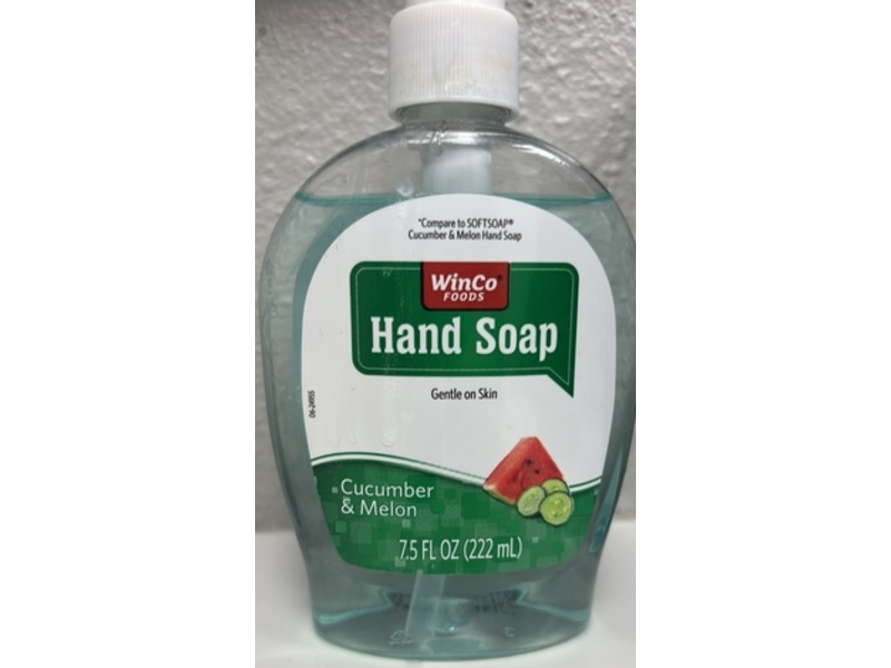 Winco Foods Hand Soap, Cucumber & Melon, 7.5 fl oz/222 mL