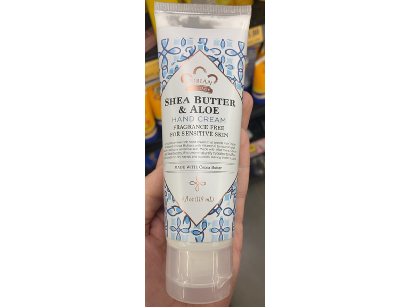 Nubian Heritage Hand Cream, Shea Butter & Aloe, 4 fl oz/118 mL