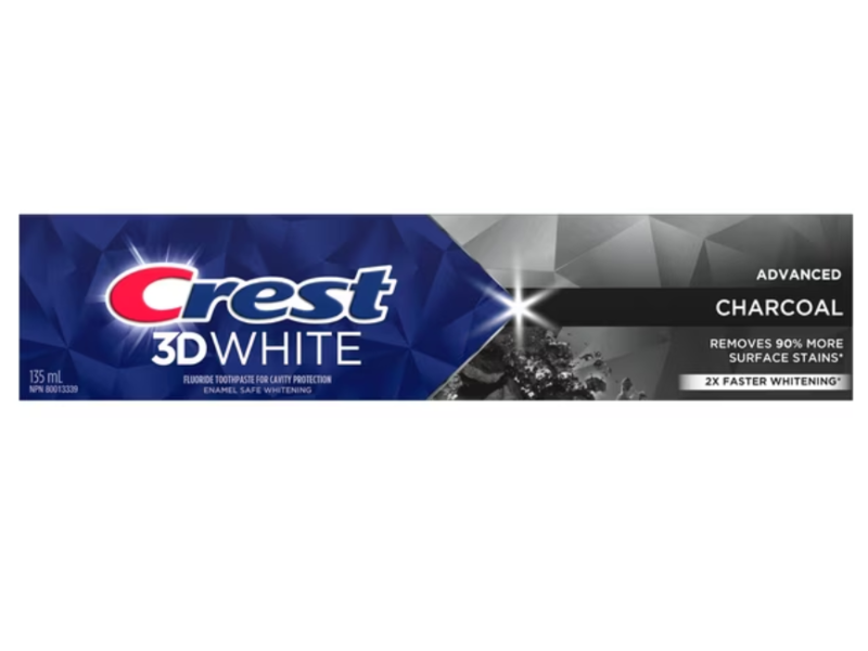 Crest 3D White Toothpaste, Charcoal, 135 mL