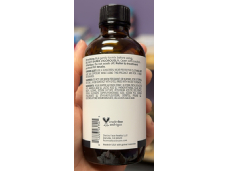 Face Reality Self Neutralizing Clear Skin Peel 2, 4 fl oz/118 mL
