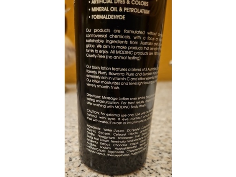 Modinc Body Lotion, Australian Kakadu Plum, 11.5 fl oz/340 mL