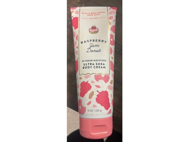 Bath & Body Works Ultra Shea Body Cream, Raspberry Jam Donut, 8 oz/226 g