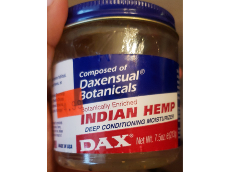 Dax Indian Hemp Deep Conditioning Moisturizer,7.50 oz