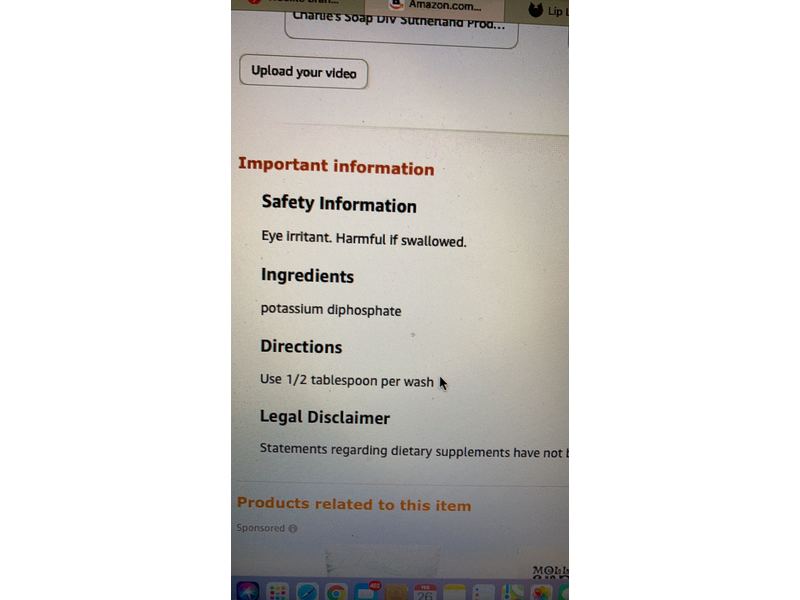 Charlie's Soap Booster Hard Water Treatment, 2.64 lbs/1.2 kg