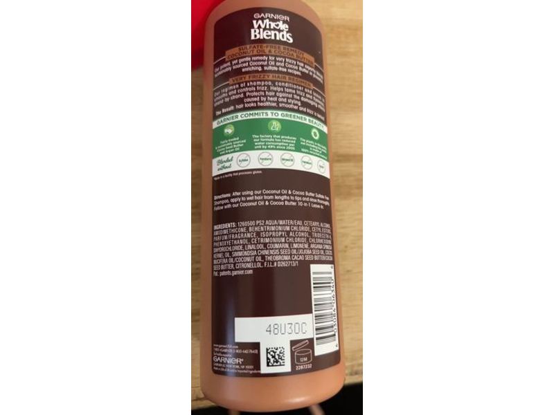 Garnier Whole Blends Taming Conditioner, Coconut Oil & Coconut Butter, 12 fl oz