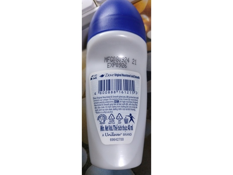 Dove Antiperspirant, Original, 40 mL