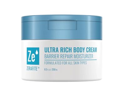 Zerafite Ultra Rich Body Cream Barrier Repair Moisturizer, 8.5 fl oz/250 mL