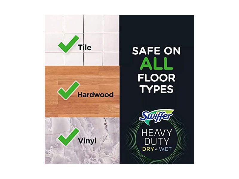 Swiffer Sweeper Heavy Duty Pre-Moistened Wet Cloths, Febreze Lavender Scent, 54-Count